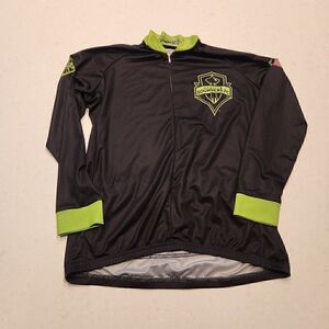 Men’s L Vomax Seattle Sounders Club Long sleeve Cycling Jersey